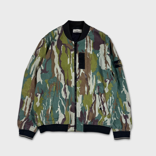 Stone Island Flowing Camo Watro Bomber Jacket XL