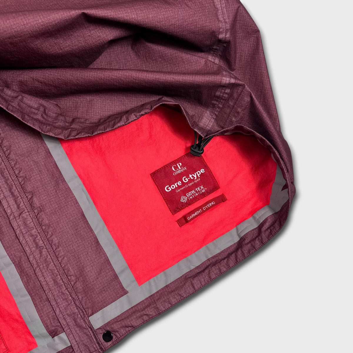 CP Company Burgundy Taped Seam Goretex G-Type Jacket 3XL