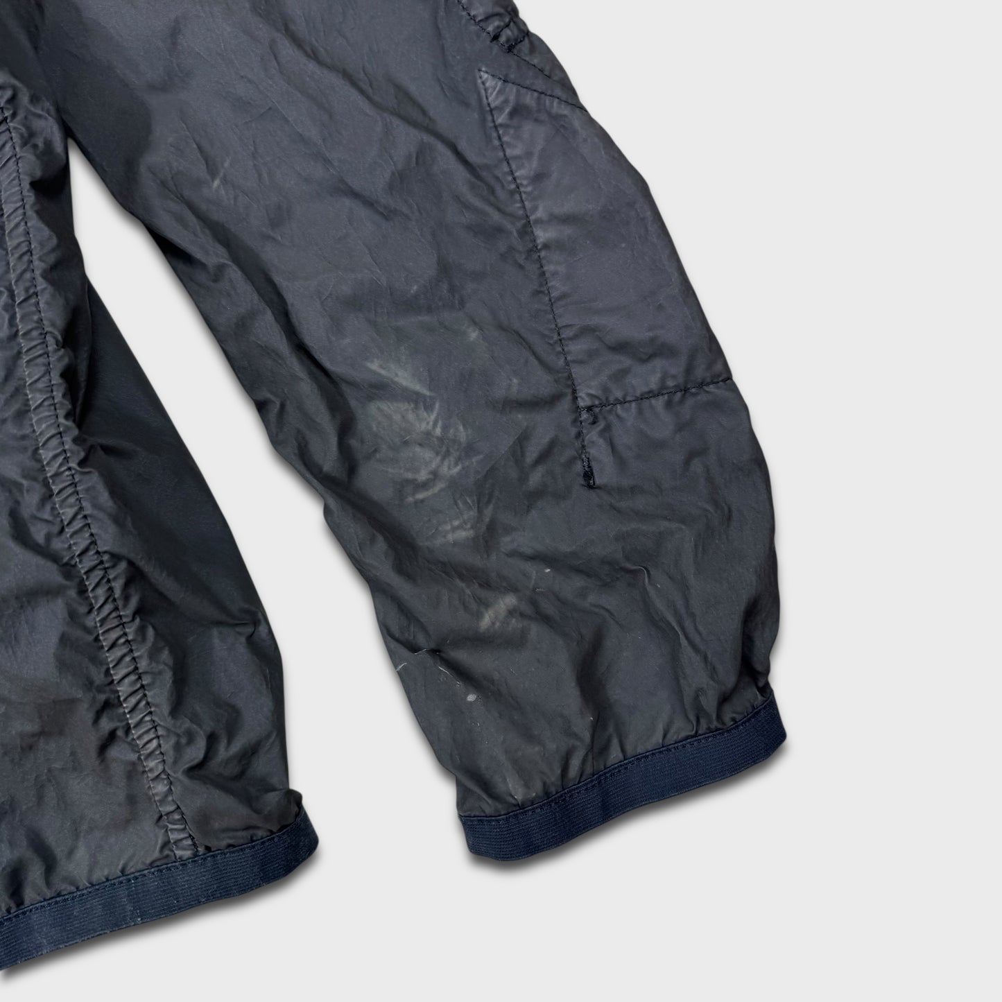 Stone Island Navy Lamy Velour Hooded Jacket M