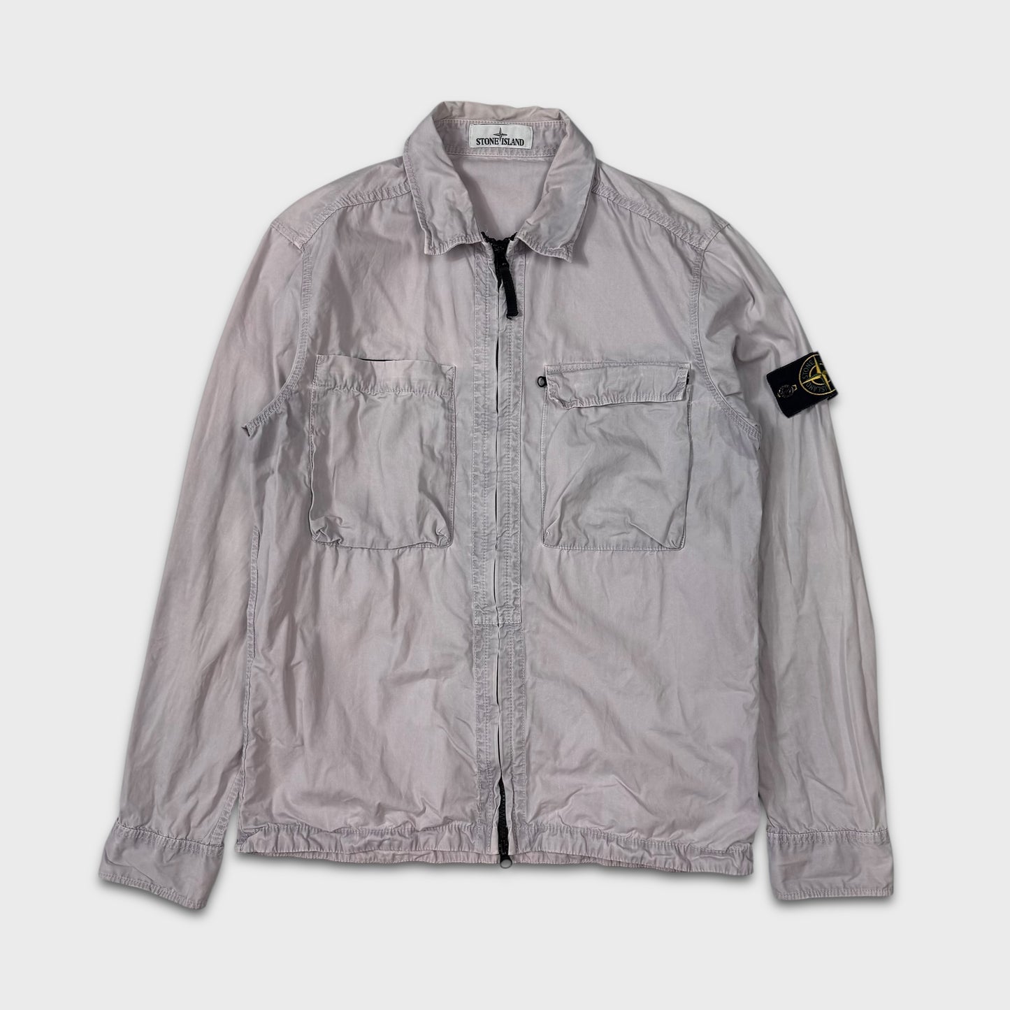 Stone Island Lavender Full Zip Overshirt L
