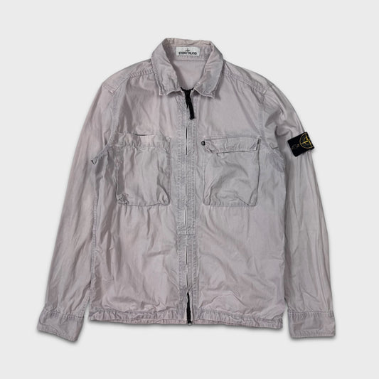 Stone Island Lavender Full Zip Overshirt L