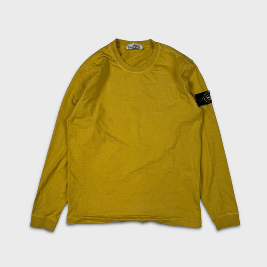 Stone Island Yellow Lightweight Crewneck S