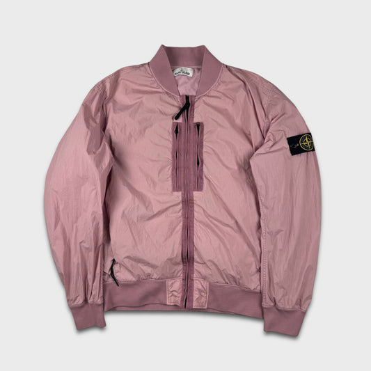 Stone Island Pink Garment Dyed Crinkle Reps Jacket XXL