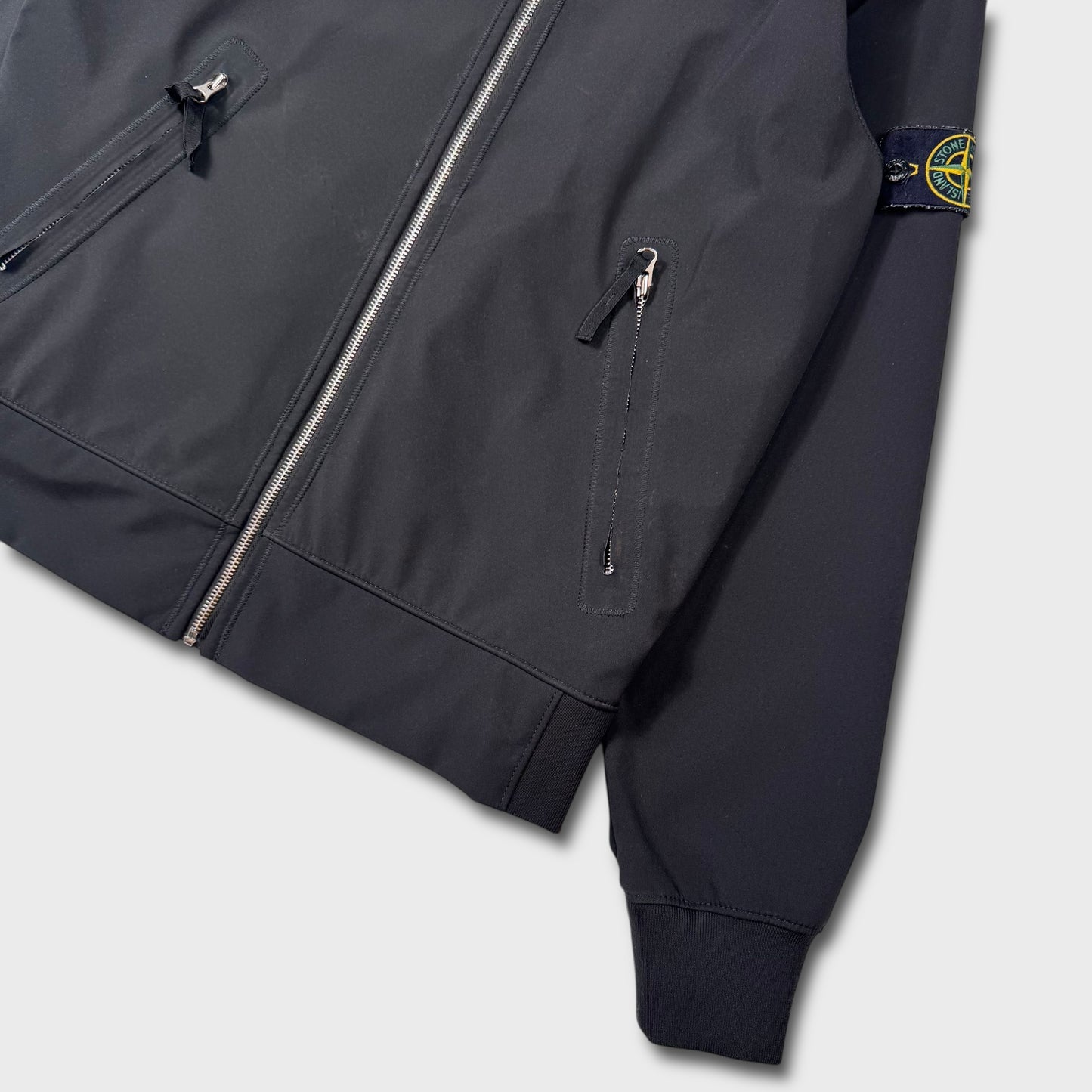Stone Island Black Soft Shell-R Jacket M