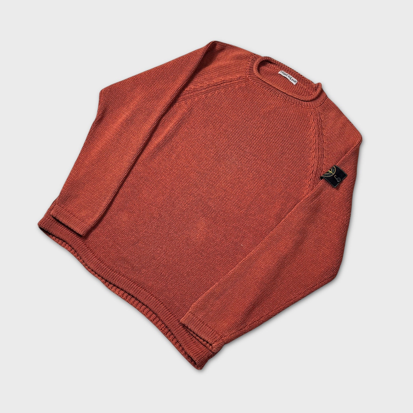 Stone Island 1993 Green Edge Chunky Knit XL