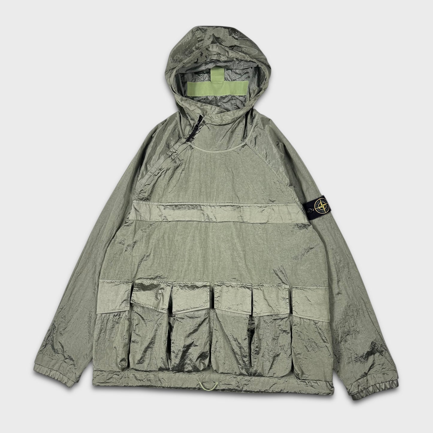 Stone Island Nylon Metal Watro-TC Regenerated Econyl Nylon Smock Jacket L