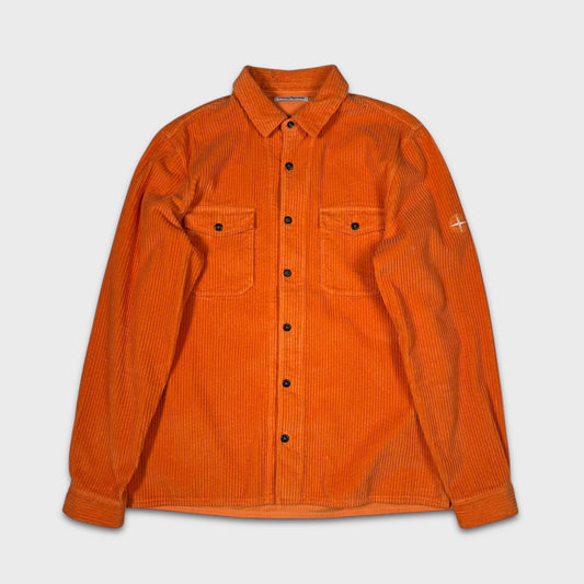 Stone Island Orange Corduroy Overshirt XL