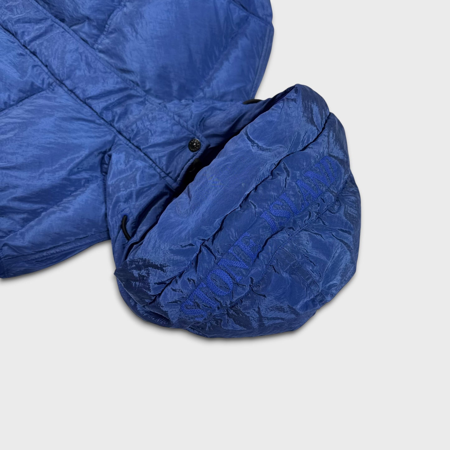 Stone Island Royal Blue Nylon Metal Down TC Puffer Jacket S