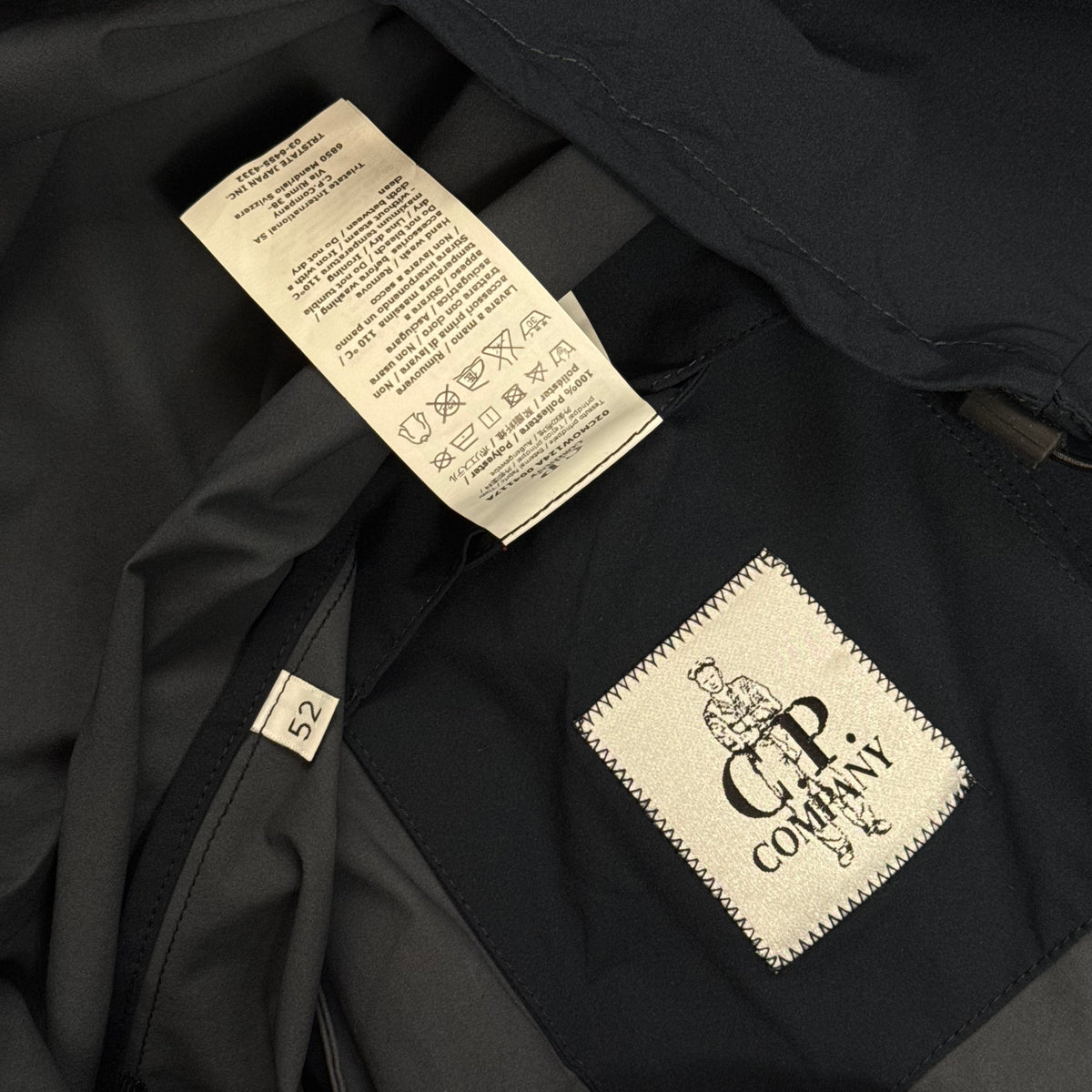 CP Company Navy Pro-Tek Hooded Lens Jacket XL