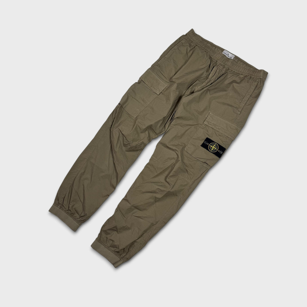 Stone Island Khaki Tela Cargo Pants W34