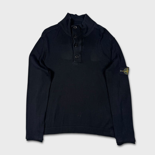 Stone Island Black Quarter Zip Knit XXL