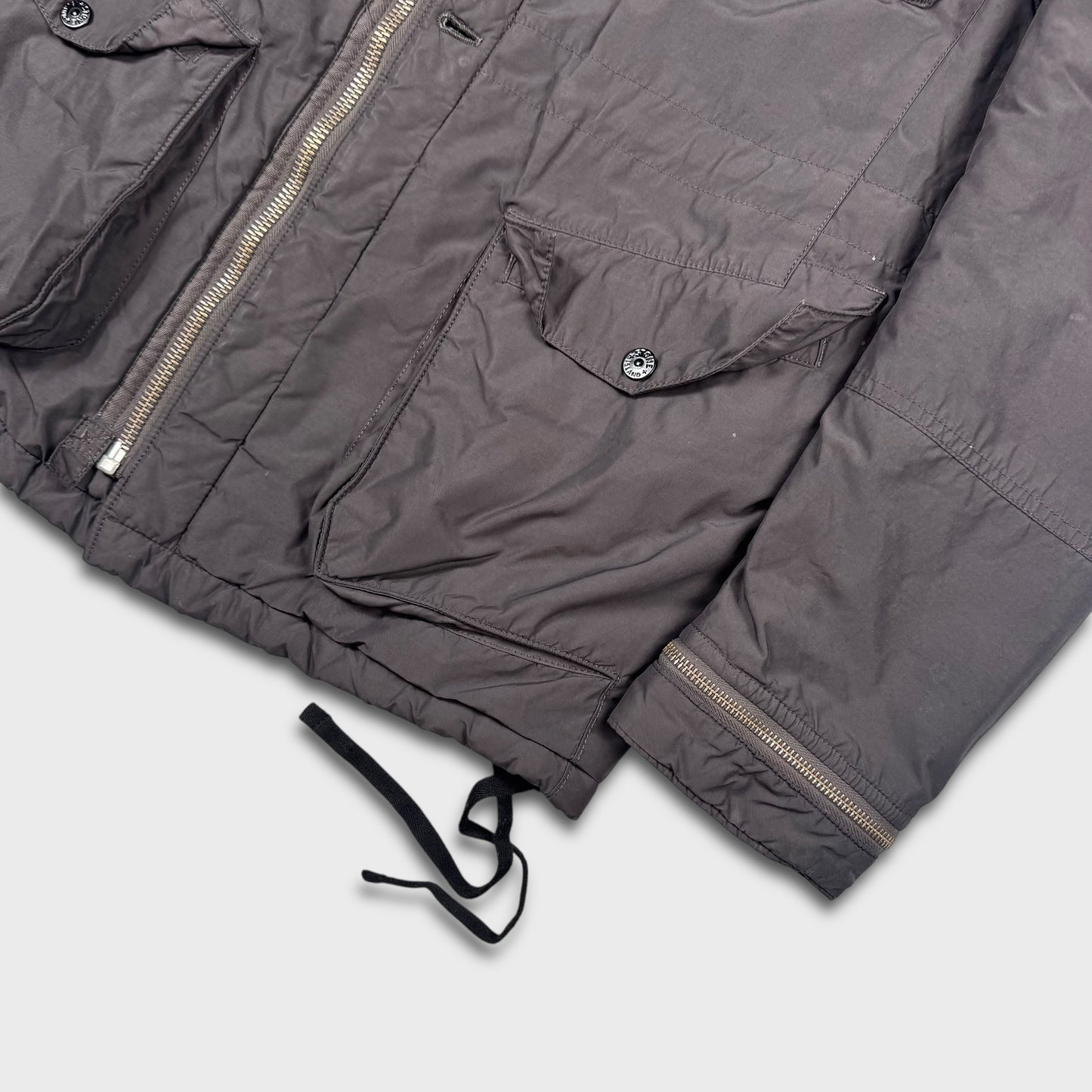 Stone Island Shadow Project 4 Field Quilted Nylon Hooded Jacket M