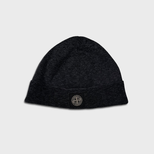 Stone Island Marl Compass Logo Beanie OS