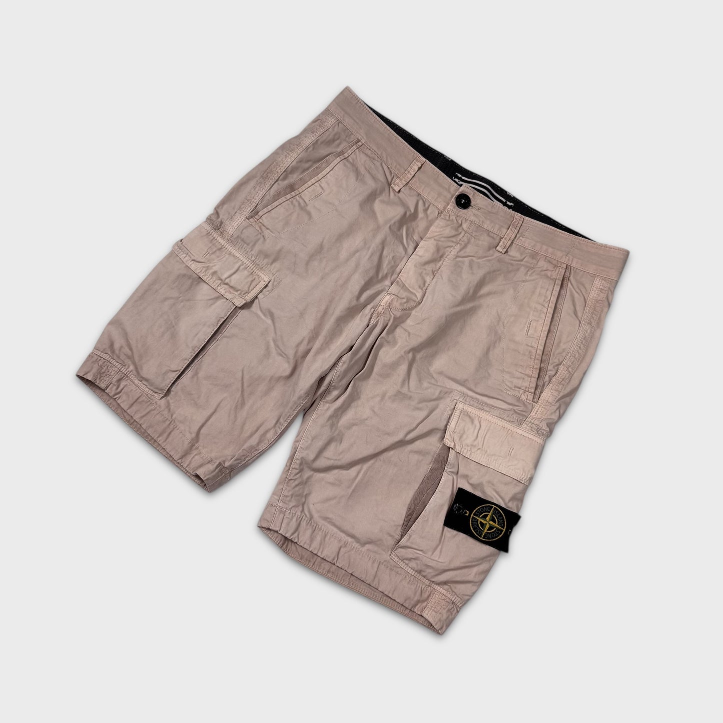 Stone Island Beige Cargo Shorts W32