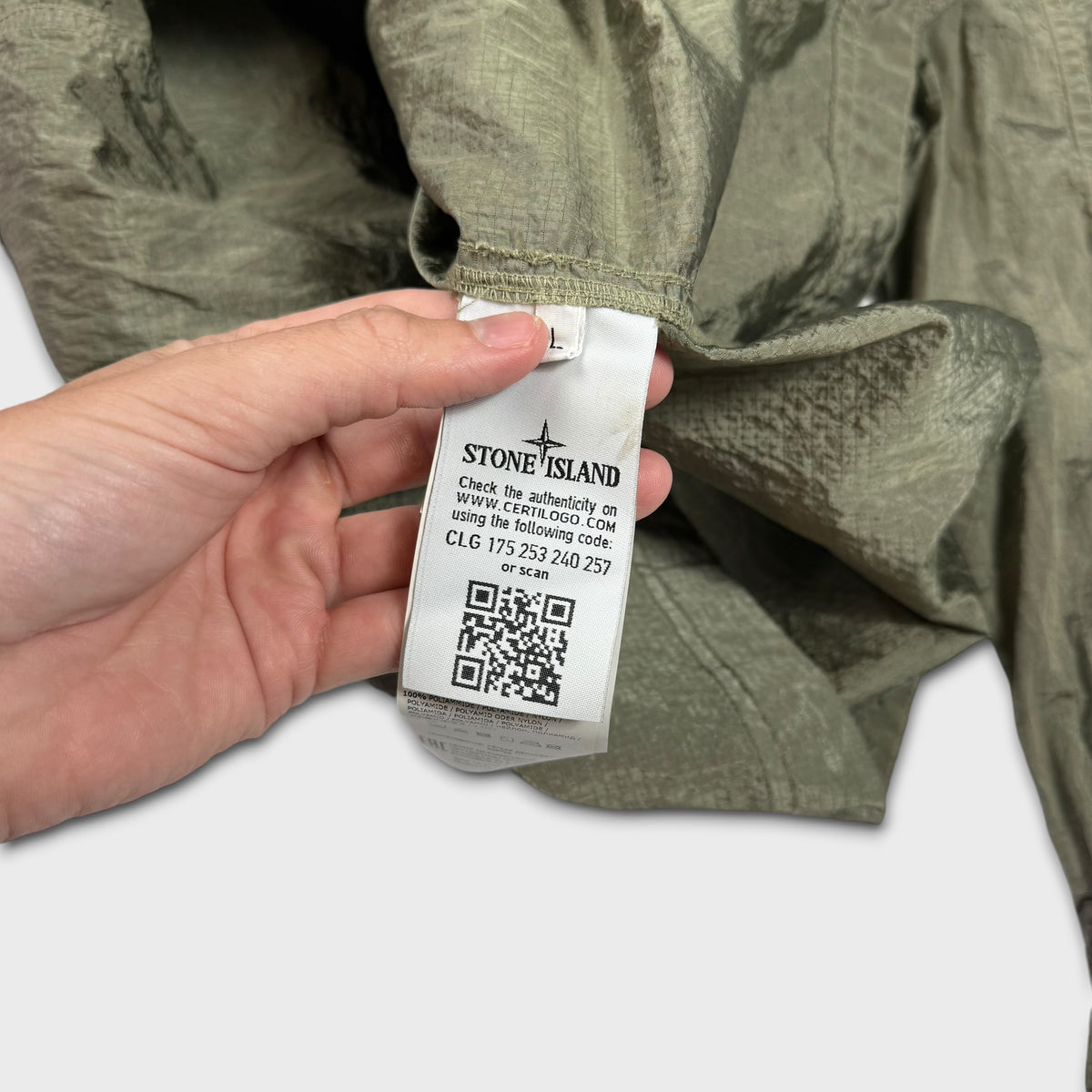 Stone Island Nylon Metal Ripstop Overshirt L