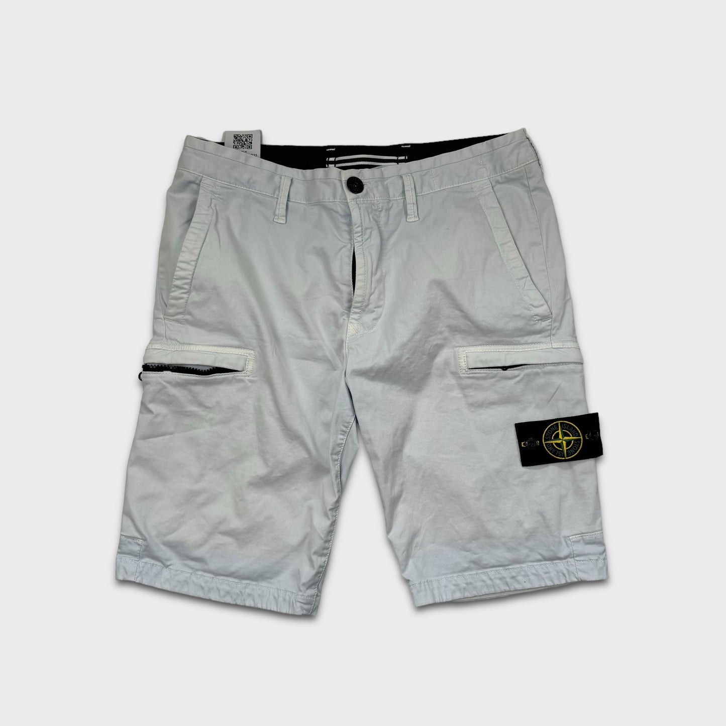 Stone Island Baby Blue Cargo Shorts W30