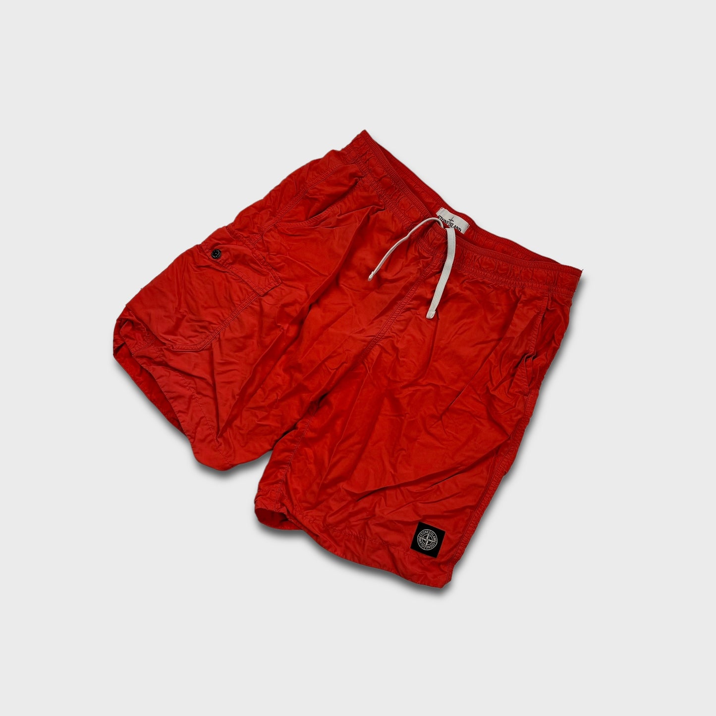 Stone Island Red Swim Shorts L