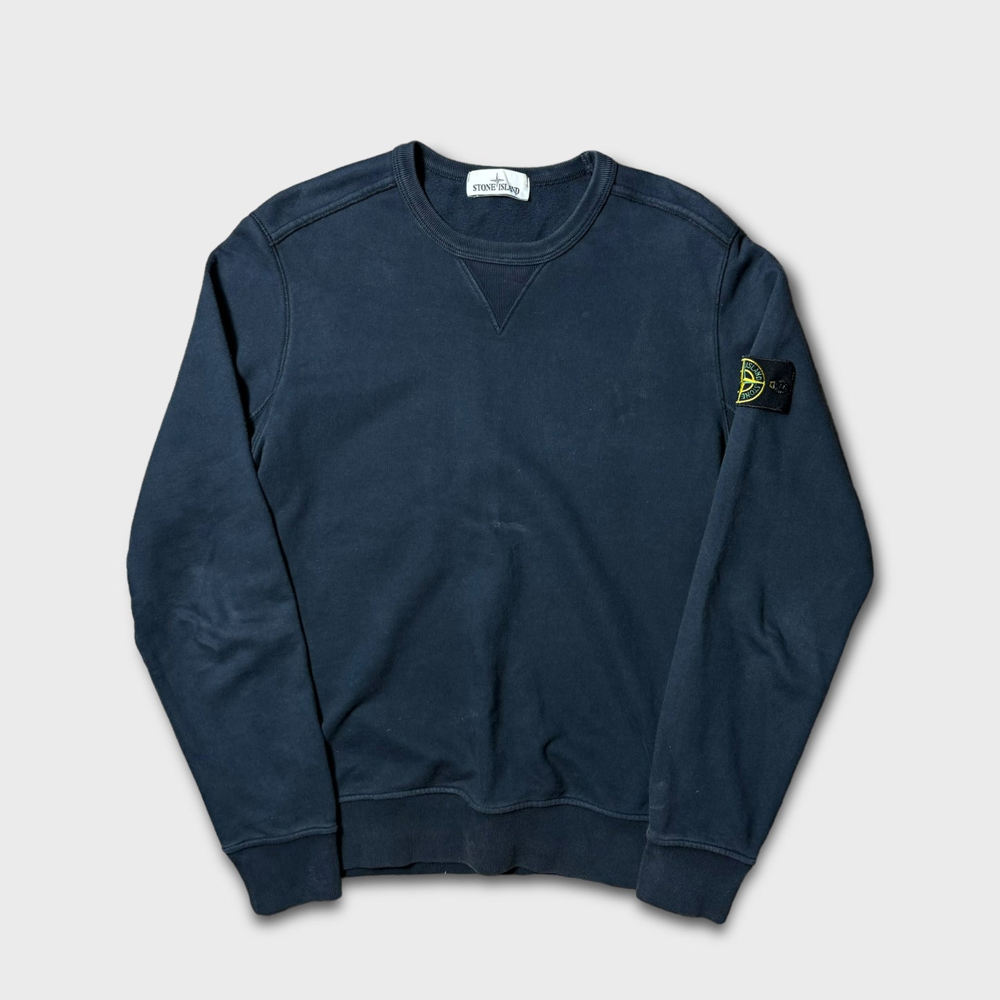 Stone Island Navy Crewneck Sweatshirt S