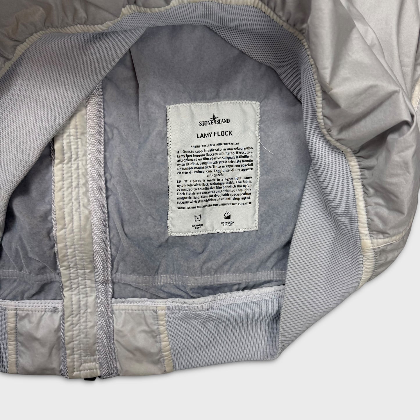 Stone Island Ice White Lamy Velour Jacket XL