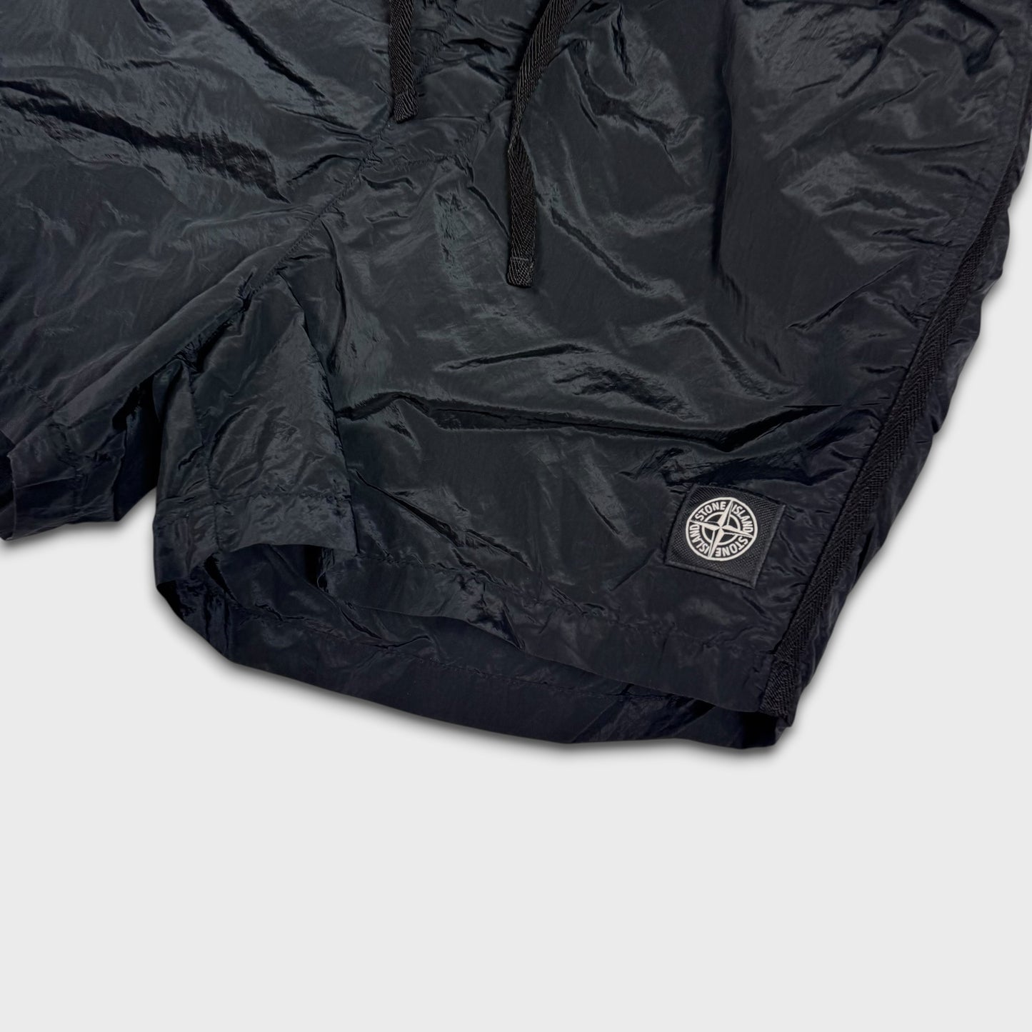 Stone Island Black Nylon Swim Shorts L