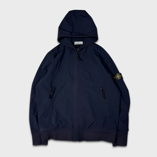 Stone Island Navy Soft Shell-R Jacket XXL
