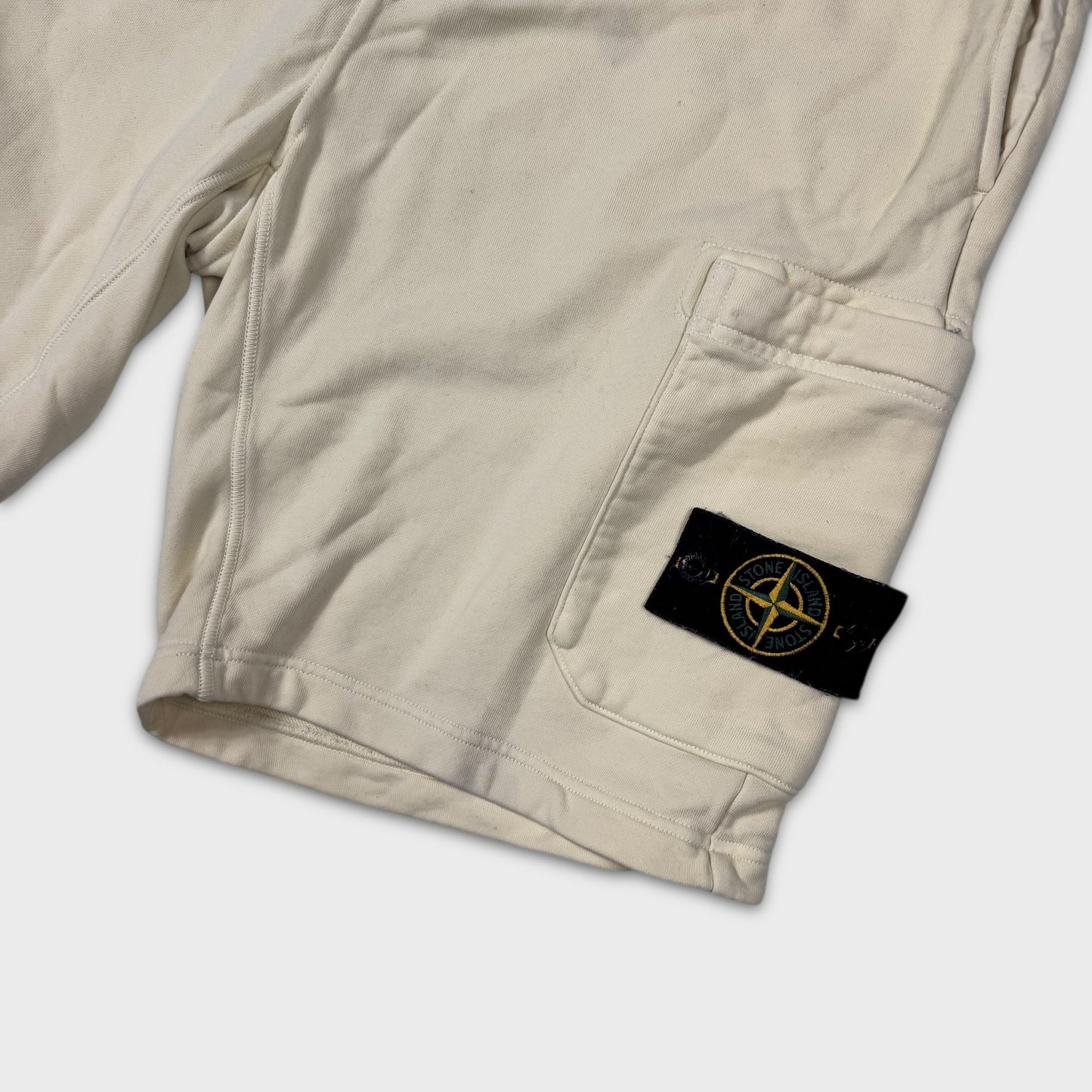 Stone Island Yellow Cotton Shorts XL