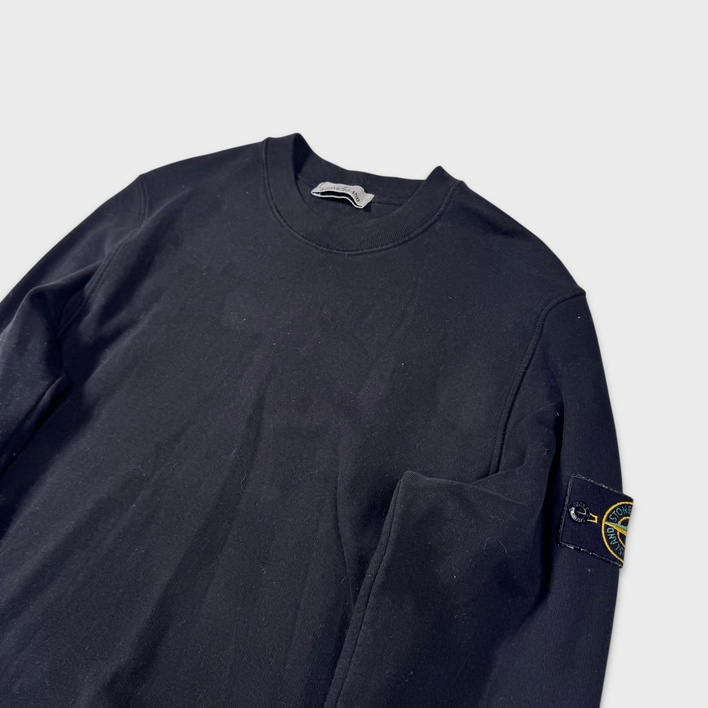 Stone Island Black Crewneck Sweatshirt M