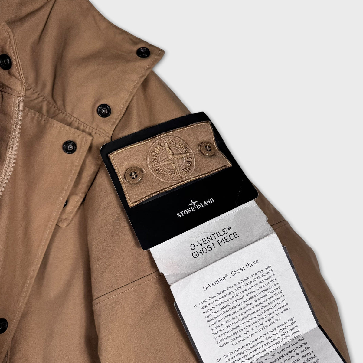 Stone Island 2025 O-Ventile Down Ghost Parka Jacket M