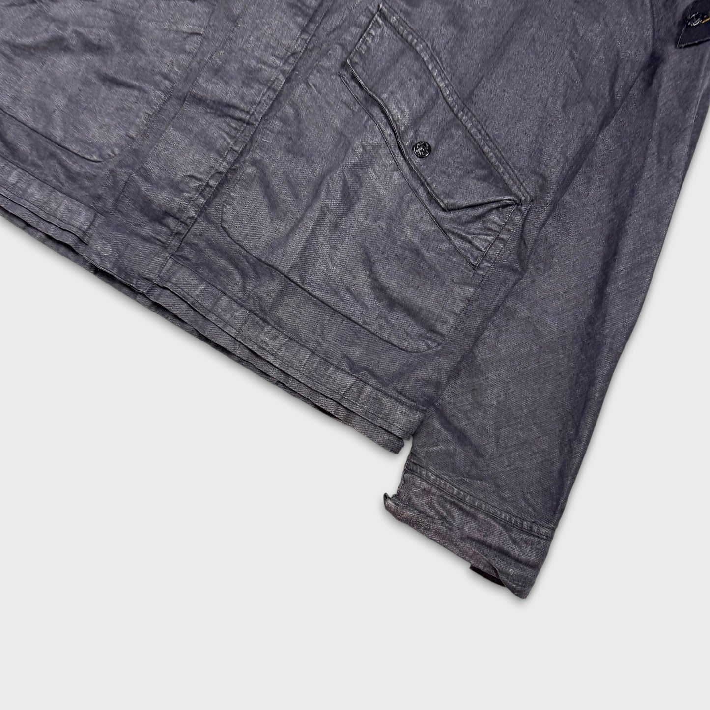 Stone Island SS2003 Cotton Canvas Charcoal Jacket XL