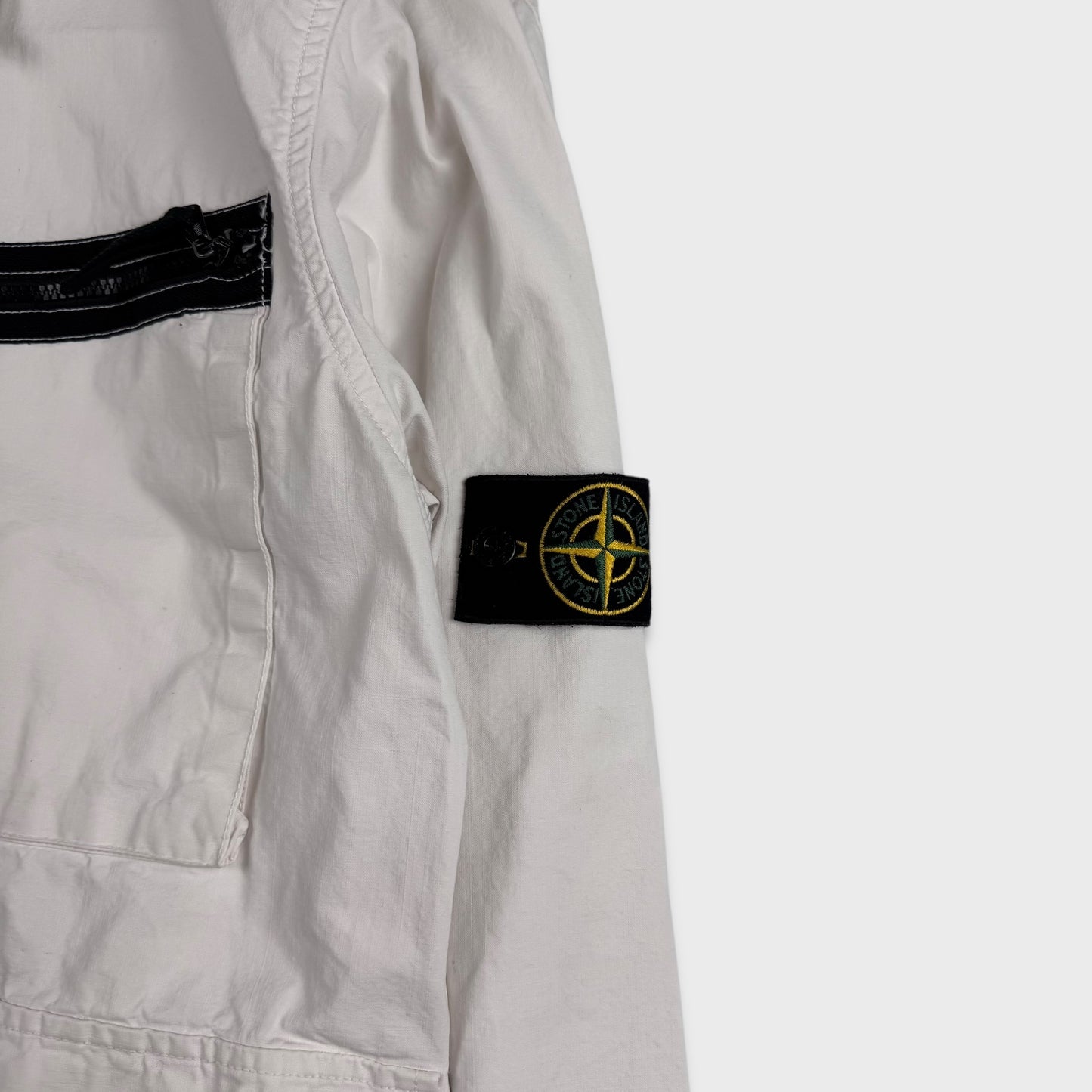 Stone Island 00’s White Canvas Overshirt Jacket XXL