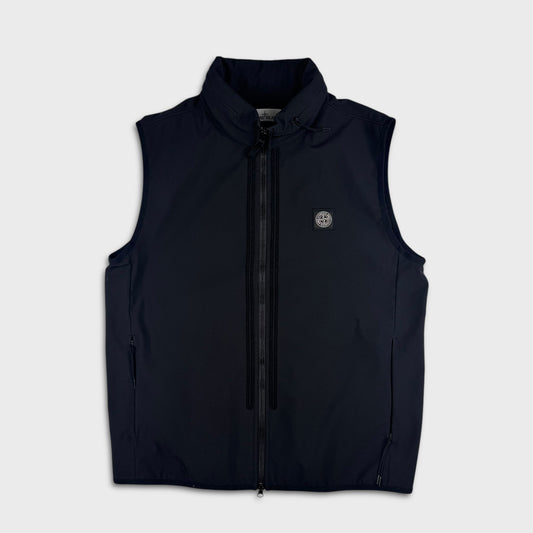 Stone Island e-Dye Soft Shell Hooded Gilet L