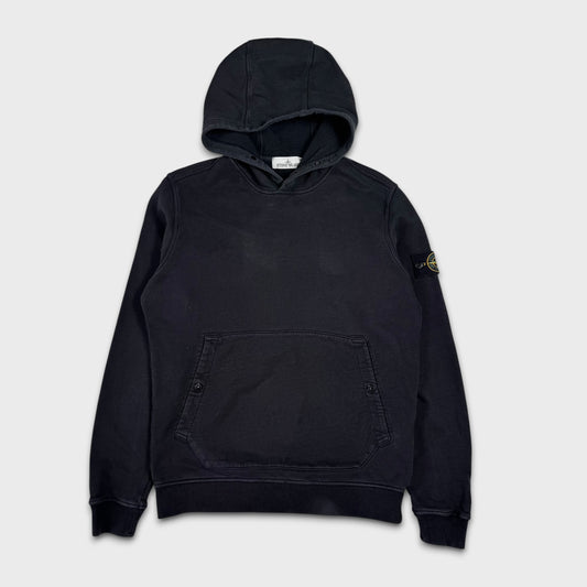 Stone Island Black Pullover Hoodie L