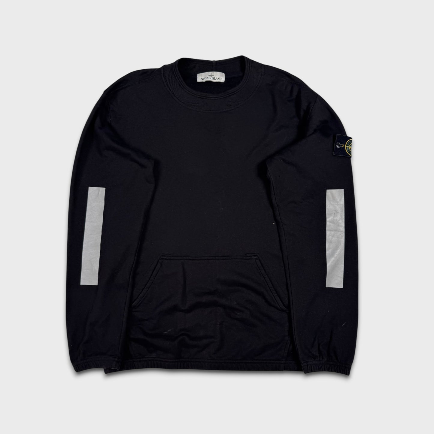 Stone Island Black Reflective Crewneck S