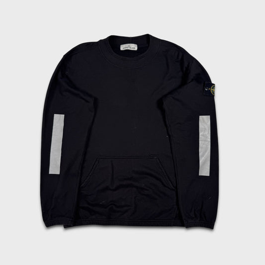 Stone Island Black Reflective Crewneck S