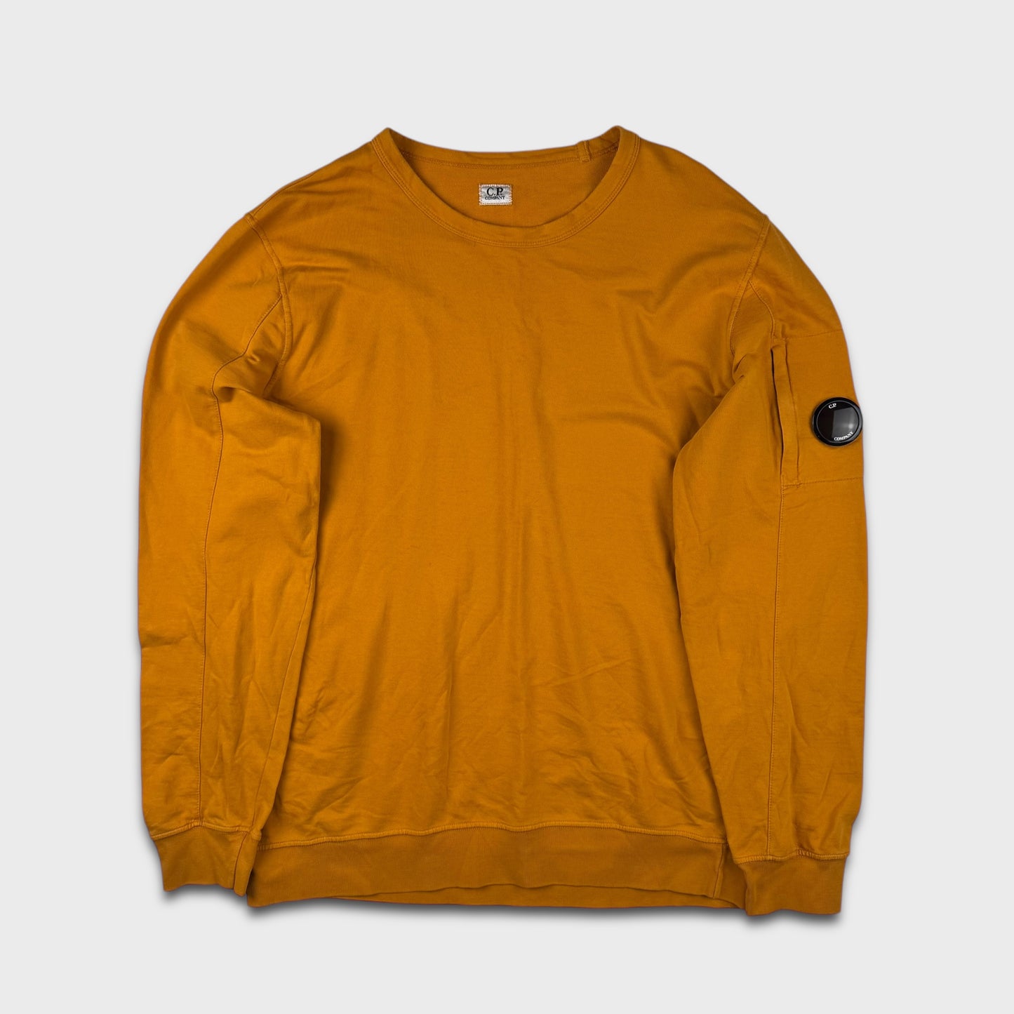 CP Company Mustard Yellow Lens Crewneck XXL