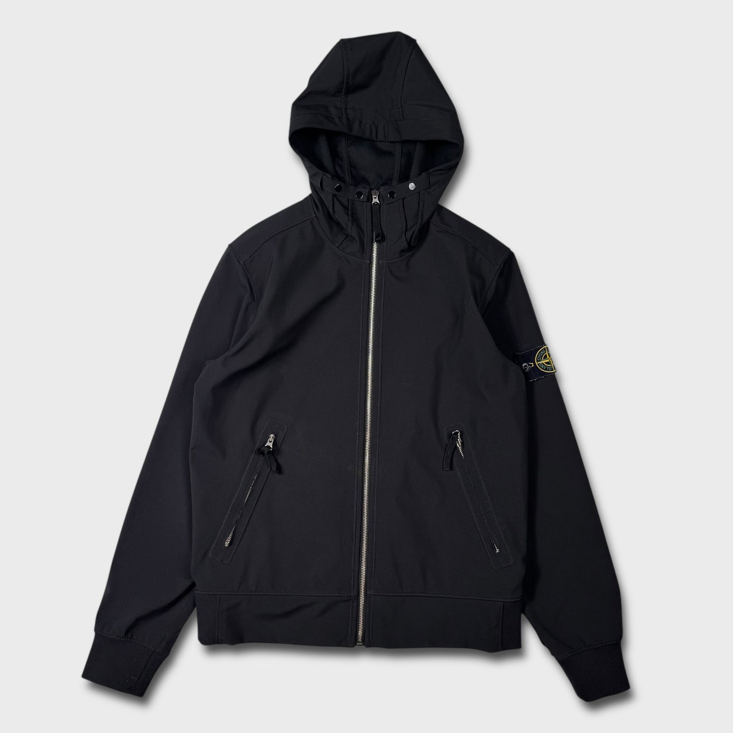 Stone Island Black Soft Shell-R Jacket M