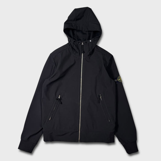 Stone Island Black Soft Shell-R Jacket M