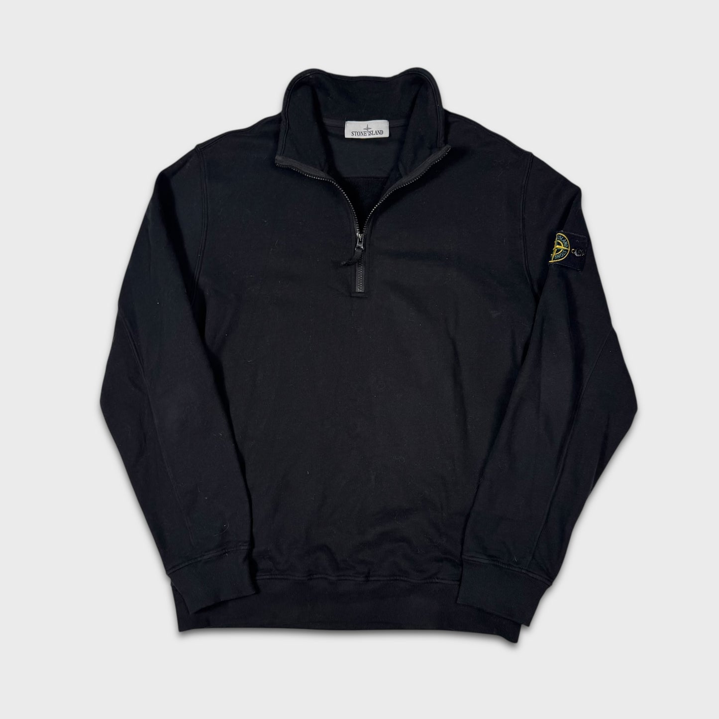 Stone Island Black Quarter Zip Sweatshirt XL