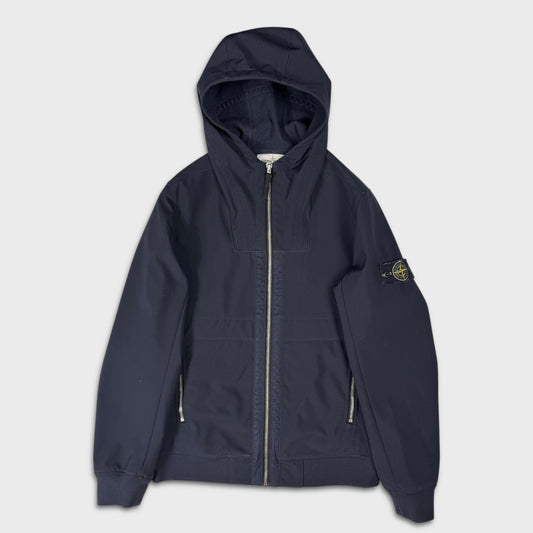 Stone Island Navy Soft Shell-R Jacket M
