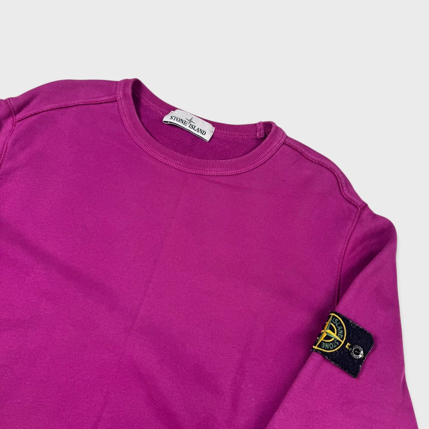 Stone Island Purple Crewneck Sweatshirt L