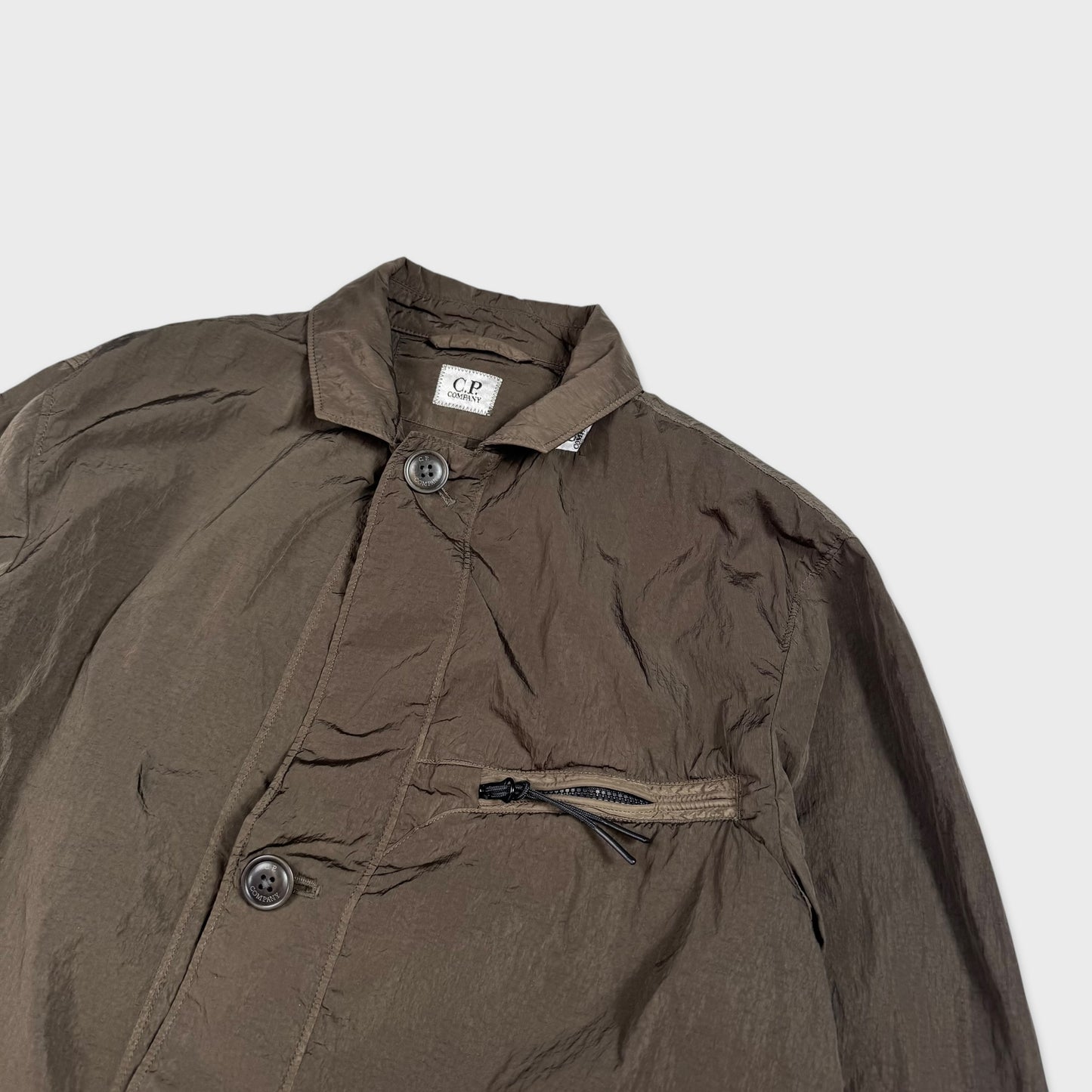 CP Company Khaki Nylon Overshirt Jacket M