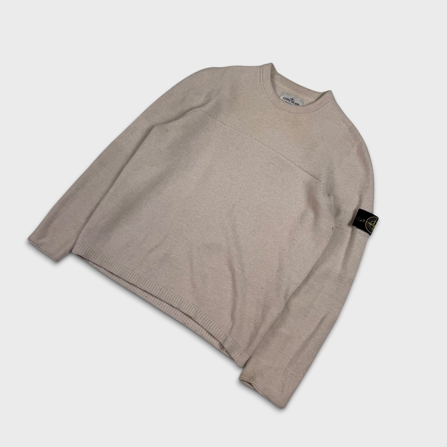 Stone Island Beige Knit Jumper L