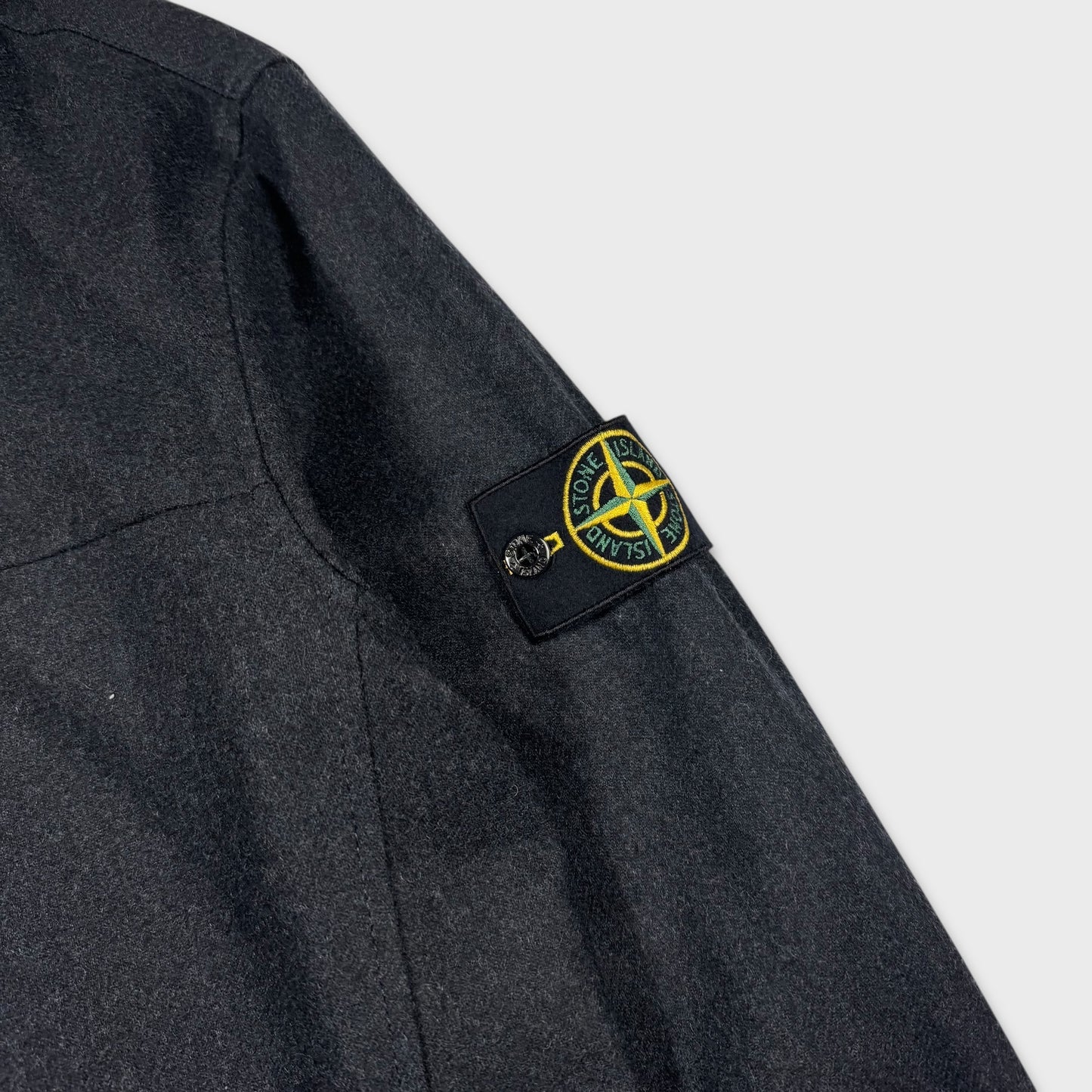 Stone Island Woolen Soft Shell w/ Nylon Hood Jacket XL