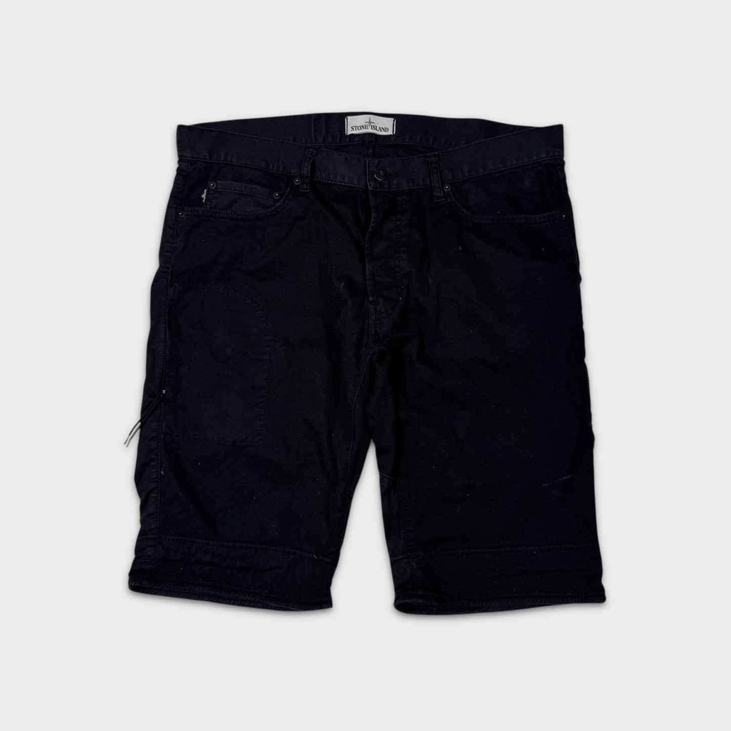 Stone Island Reflective Pocket Denim Shorts W36