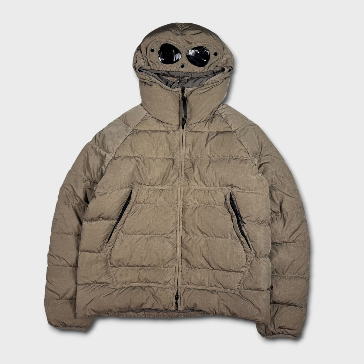 CP Company Eco Chrome-R Goggle Hood Puffer Jacket M