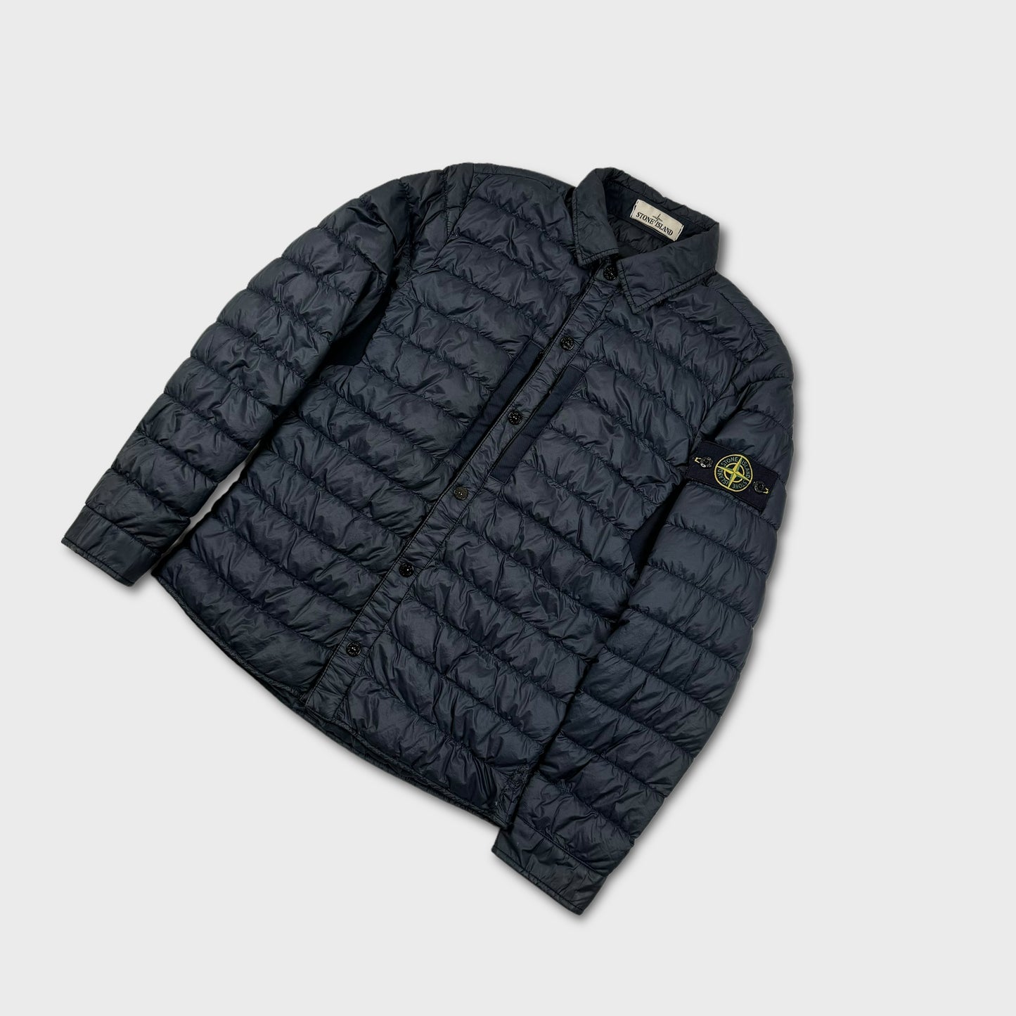 Stone Island Navy Padded Overshirt S