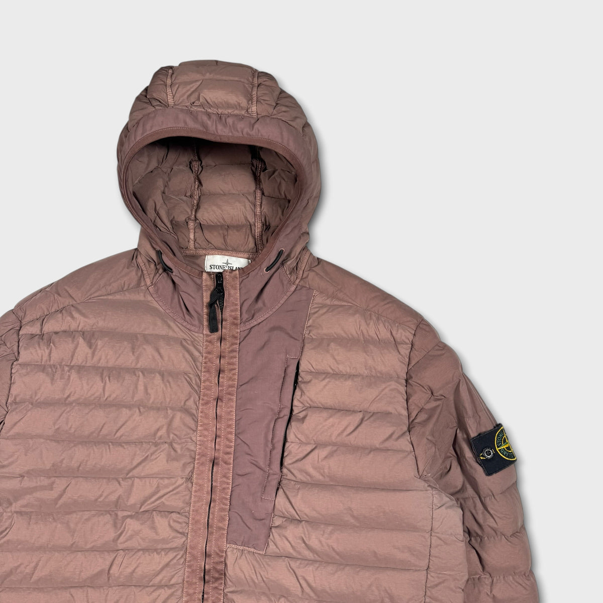 Stone Island Loom Woven Down Chambers Stretch Nylon-TC Jacket XXL