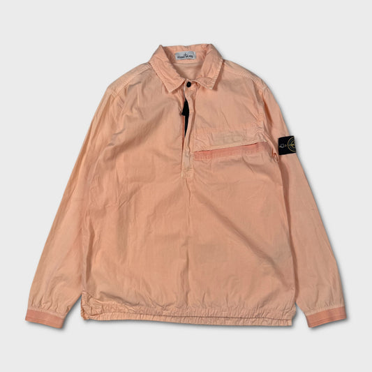 Stone Island Peach Pullover Quarter Zip Overshirt Jacket XL