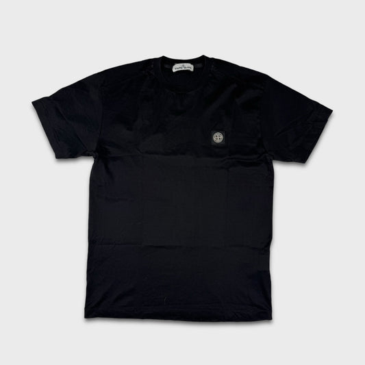 Stone Island Black Compass Logo T-Shirt L