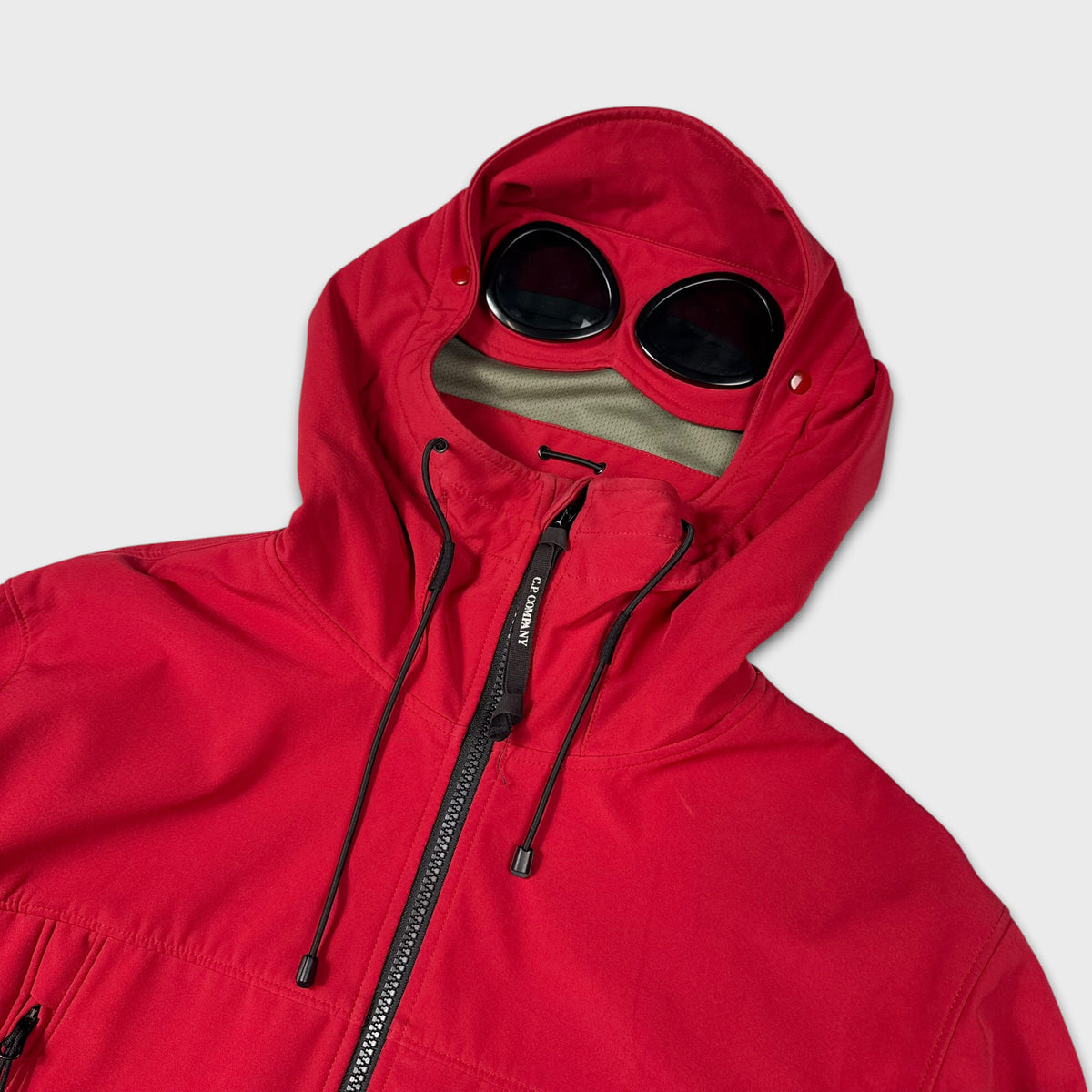 CP Company Red Soft Shell-R Goggle Jacket XL
